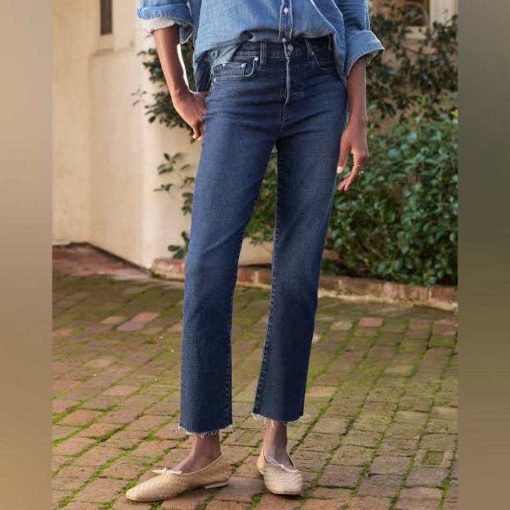 Frank & Eileen Dark Indigo Straight-Leg Jeans